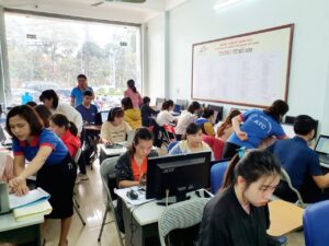 Lớp tin học văn phòng thực hành ở Thanh Hóa