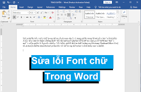 Học tin học văn phòng tại Thanh Hóa Cách sửa lỗi font chữ trong Word hiệu quả 100% Lỗi font chữ trong word là lỗi thường gặp trong quá trình soạn thảo văn bản. Nếu đang gặp rắc rối với vấn đề này hãy theo dõi cách sửa lỗi font chữ trong bài viết dưới đây để tìm giải quyết đơn giản nhé! Lỗi font chữ trong word là tình huống mà bất kì người nào đã, đang từng làm việc với hệ điều hành Microsoft Word chắc chắn đã gặp phải. Việc gặp lỗi font chữ có thể xảy ra trong quá trình soạn thảo văn bản, download văn bản từ trên mạng internet về máy hay file văn bản được copy dữ liệu từ máy tính khác sang. Hướng dẫn sửa lỗi font chữ trong Microsoft Word Đây được coi là một lỗi khá cơ bản trong quá trình sử dụng hệ điều hành này. Cách sửa lỗi font chữ trong word cũng chẳng khó khăn gì. Tuy nhiên, vẫn có rất nhiều người vẫn gặp khó khăn mà chưa biết thủ thuật khắc phục lỗi cơ bản. Đừng lo hãy đọc bài viết này để biết cách sửa lỗi phông chữ trong word đơn giản nhất nhé!