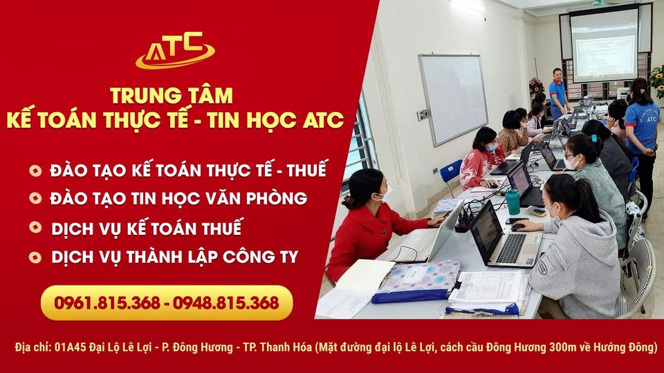 Khóa học kế toán thuế cấp tốc ở Thanh Hóa trung tâm dạy kế toán thuế ở Thanh Hóa, khóa kế toán thuế tại Thanh Hóa, học kế toán tại Thanh Hóa