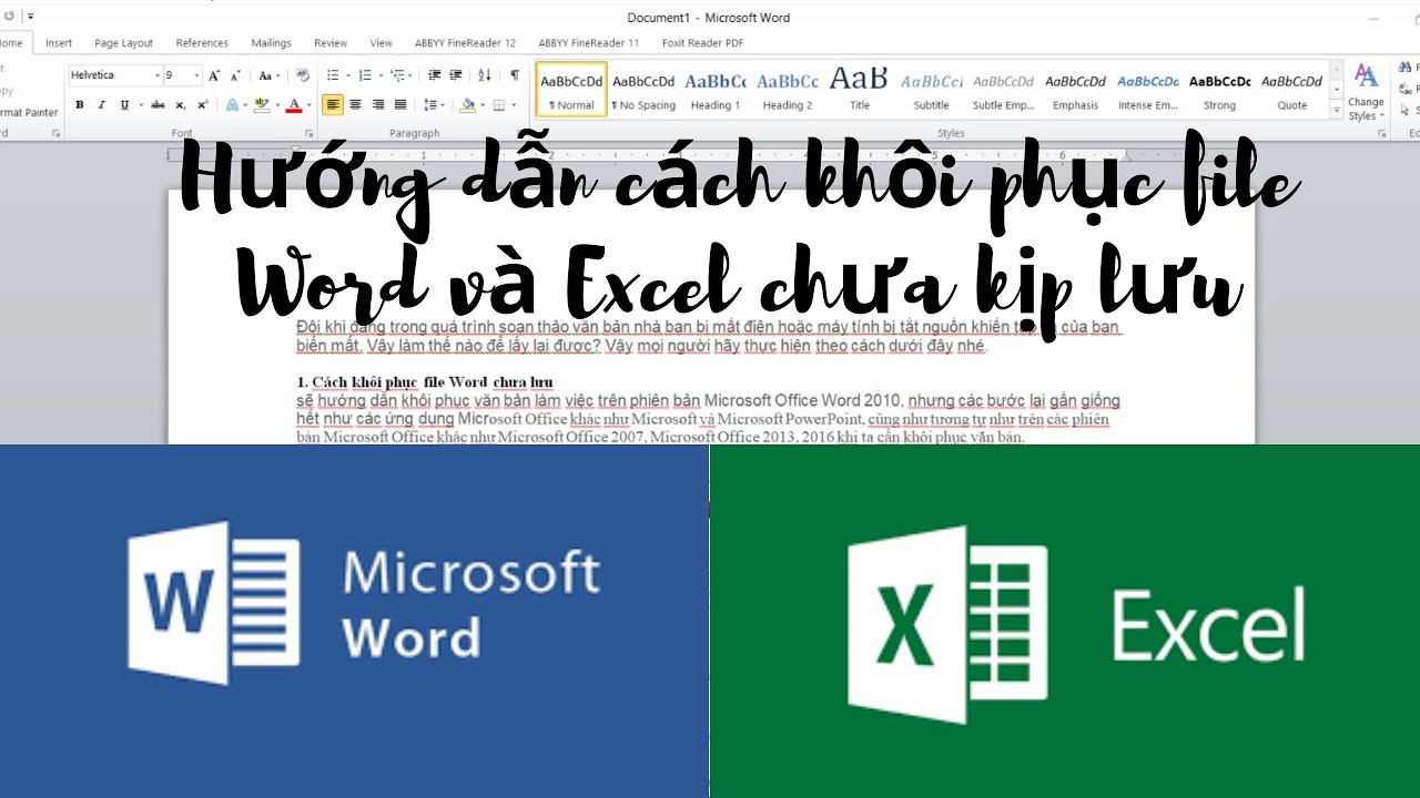 Học tin học văn phòng tại Thanh Hóa Cách lấy lại file Word chưa lưu, không còn nỗi lo file đột nhiên “biến mất”
