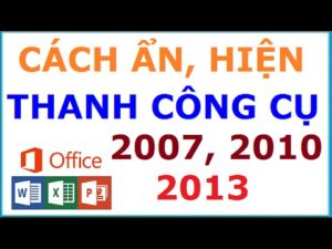 Trung tâm dạy tin học văn phòng ở Thanh Hóa trong giao diện máy tính, thanh công cụ là dải biểu tượng nằm ở phía trên vùng bảng tính, 