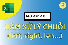 trung tâm đào tạo tin học tại thanh hóa Các hàm xử lý chuổi khá là thông dụng và trong quá trình làm việc các bạn sẽ hay gặp phải.Hôm nay kế