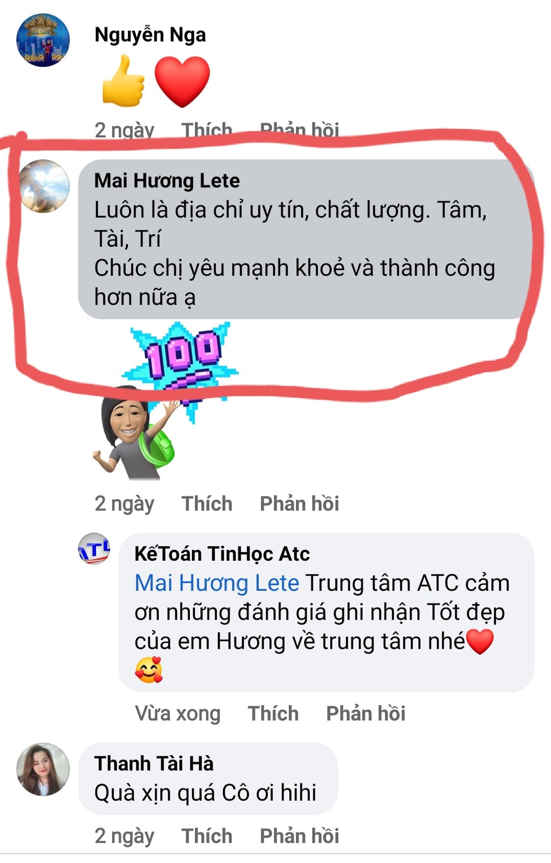 học kế toán thuế tại thanh hóa FEEDBACK HỌC VIÊN GỬI ATC...KHI ĐỌC LUÔN CHỨA ĐỰNG NHỮNG TÌNH CẢM THẬT. KHÓA HỌC MANG LẠI CHẤT LƯỢNG THẬT,
