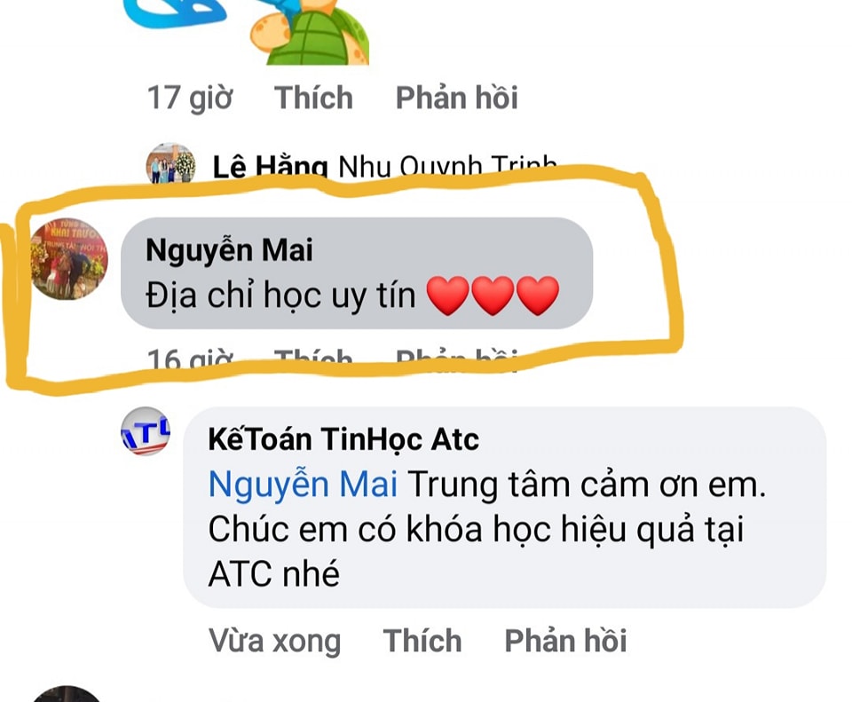 Hoc ke toan thue o thanh hoa FEEDBACK NGÀY BÃO... SẾP CỨ ĐĂNG BÀI LÀ MƯA PHẢN HỒI NGỌT VỀ ATC... CẢM ƠN CÁC HỌC VIÊN CỦA ATC