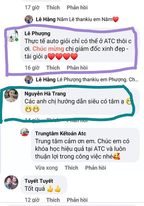 Hoc tin hoc van phong tai thanh hoa NHỮNG CHIẾC FEEDBACK KHIẾN THẦY CÔ ATC VUI CẢ THÁNG LUÔN... ĐẾN ATC ĐỂ RÈN KỸ NĂNG KẾ TOÁN, TIN HỌC &