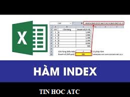 Trung tam tin hoc tai thanh hoa Hàm index là hàm trả về mảng, giúp lấy giá trị tại một ô nào đó giao giữa cột và dòng. Vậy cấu trúc và