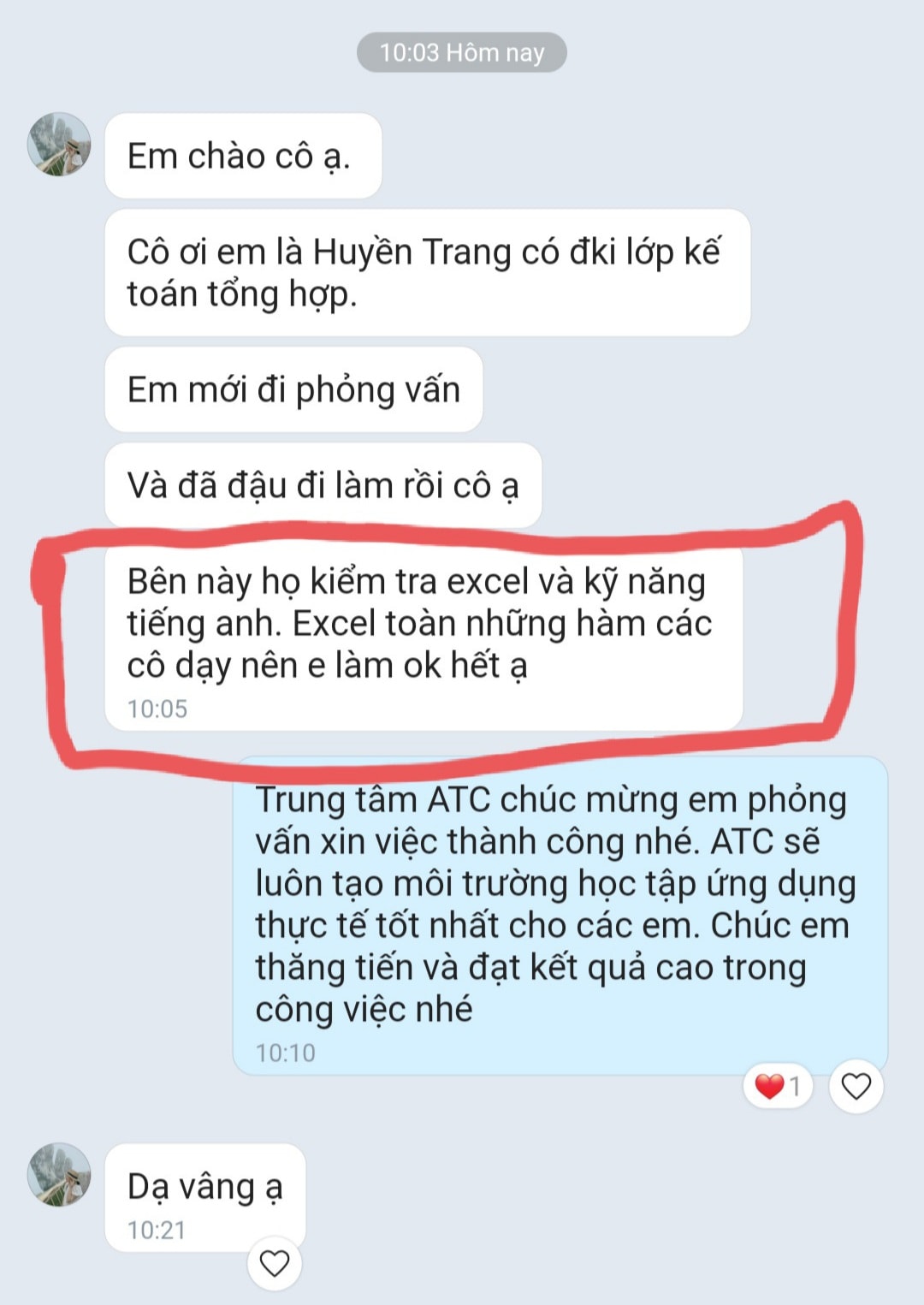 Dao tao ke toan tai thanh hoa Học viên ATC phản hồi đi phỏng vấn XIN VIỆC THÀNH CÔNG nhờ đã học tại ATC... Tất cả kỹ năng ATC đào tạo Học