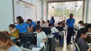 Lớp tin học thực hành ở Thanh Hóa