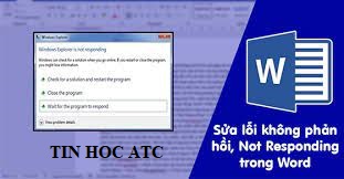 Trung tam dao tao tin hoc o Thanh Hoa Trường hợp trong quá trình nhập văn bản word của bạn bị treo, đơ và bạn không thể làm gì được cả. Bạn