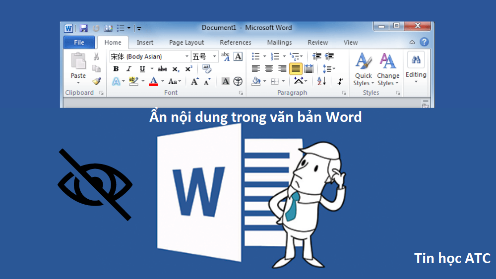 Ẩn nội dung trong văn bản Word