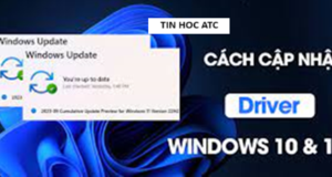 Bạn đã biết cách cập nhật driver trên hệ điều hành windowns 11 chưa? Bài viết sau đây tin học ATC xin chia sẽ cách cập nhật nhé!1.Hướng Dẫn