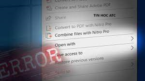 Học tin học ở thanh hóa Học tin học ở thanh hóa Bạn có đang gặp tình trạng máy tính bị lỗi open with? Làm sao để khắc phục lỗi này? Mời bạn tham khảo bài
