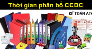 Thời gian phân bổ đối với công cụ dụng cụ