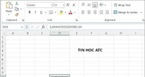 Hoc tin hoc cap toc o thanh hoa Lỗi  #### do ô quá nhỏ là lỗi khá phổ biến, tin học ATC xin chia sẽ thủ thuật khắc phục trong bài viết