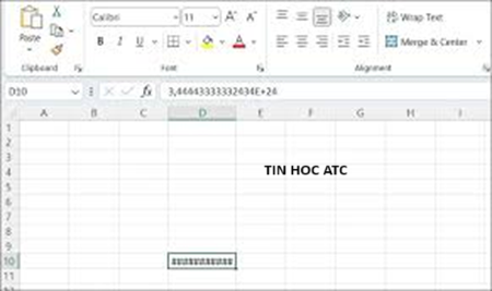 Hoc tin hoc cap toc o thanh hoa Hoc tin hoc cap toc o thanh hoa Lỗi #### do ô quá nhỏ là lỗi khá phổ biến, tin học ATC xin chia sẽ thủ thuật khắc phục trong bài viết