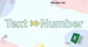 Học tin học ở thanh hóa Bạn muốn chuyển đổi con số dạng văn bản sang số thực để tính toán? Tin học ATC xin chia sẽ cách làm trong