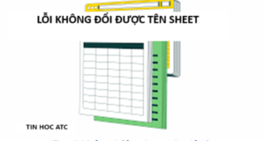 Học tin học cấp tốc tại thanh hóa Vì sao không đổi được tên sheet? Làm thế nào để khắc phục tình trạng này? Mời bạn tham khảo bài