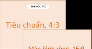 Hoc tin hoc van phong tai Thanh Hoa Mỗi thiết bị giúp trình chiếu powerpoint lại có một kích cỡ khác nhau, nên trước khi trình chiếu bạn cần