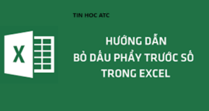 Lớp tin học văn phòng ở Thanh Hóa Excel của bạn xuất hiện dấu “’” và bạn đang muốn loại bỏ chúng, tin học ATC xin chia sẽ cách làm