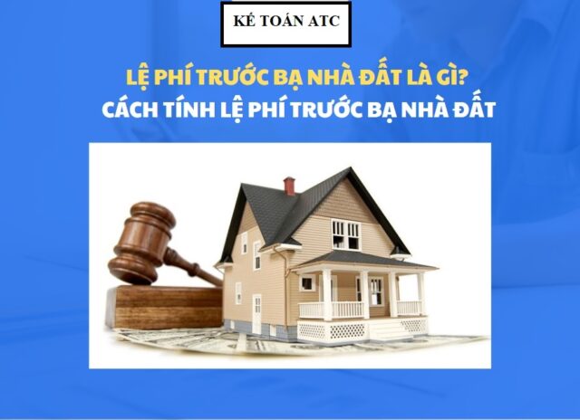 Tính phí trước bạ cho nhà cửa