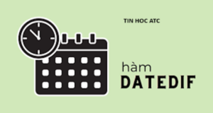 Học tin học ở thanh hóa Bạn đã biết đến hàm datedif trong excel? Nhưng máy tính của bạn lại không sử dụng được hàm này? Mời bạn tham