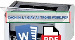 Hoc tin hoc thuc hanh o thanh hoa Làm thế nào để in ¼ giấy in A4, bạn hãy thử làm theo cách sau đây nhé!Đối với wordCách in 1/4 giấy
