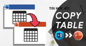 Học tin học văn phòng ở Thanh Hóa Muốn sao chép bảng từ word sang powerpoint, bạn hãy thử làm theo cách sau nhé!Bước 1:Trước tiên bạn bôi