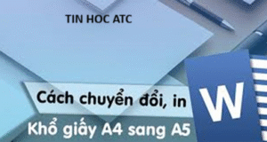 Học tin học tại thanh hóa Cách để chuyển từ khổ giấy A4 sang A5 trong word như thế nào? Mời bạn tham khảo bài viết sau đây nhé!