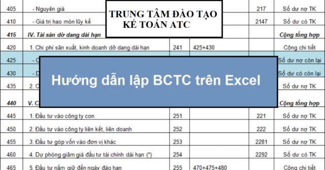 Cách lập báo cáo tài chính