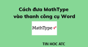 Hoc tin hoc tai thanh hoa Bạn muốn viết các ký hiệu toán học trong word, bạn hãy cài đặt Mathtype cho máy tính của mình nhé! Cách cài