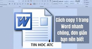 Học tin học thực hành tại thanh hóa Trong quá trình làm việc với Word, đôi khi bạn cần sao chép nguyên một trang tài liệu để