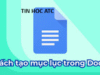 Hoc tin hoc tai thanh hoa Khi làm việc với các tài liệu dài hoặc có nhiều phần nội dung, mục lục sẽ giúp người đọc dễ dàng theo dõi, nắm