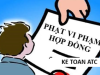 Học kế toán thực hành tại thanh hóa Trong hoạt động kinh doanh, việc phát sinh các khoản tiền phạt vi phạm hợp đồng kinh tế (do giao